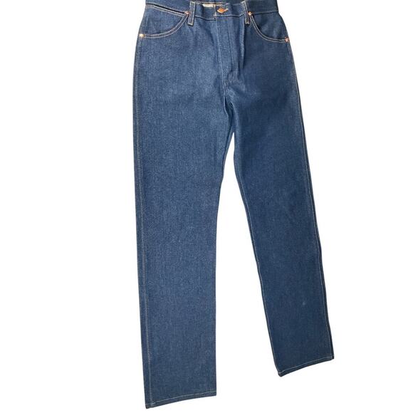 Wrangler NWOT Western Heavy Duty Jeans 32x34 Made To Last 100% Cotton Dark Blue - Picture 3 of 13